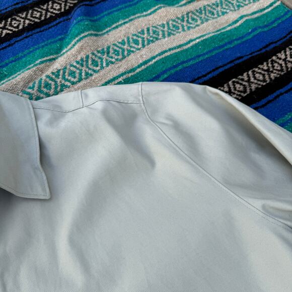 Men's Gap White Tan Zip Up Lined Eisenhower Casual Light Work Jacket Coat Sz XL - Picture 4 of 6